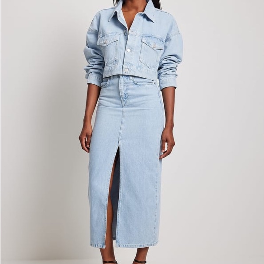 Denim Maxi Skirt